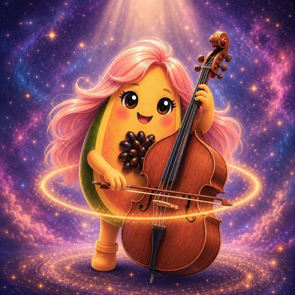 Planet Papaya with violin